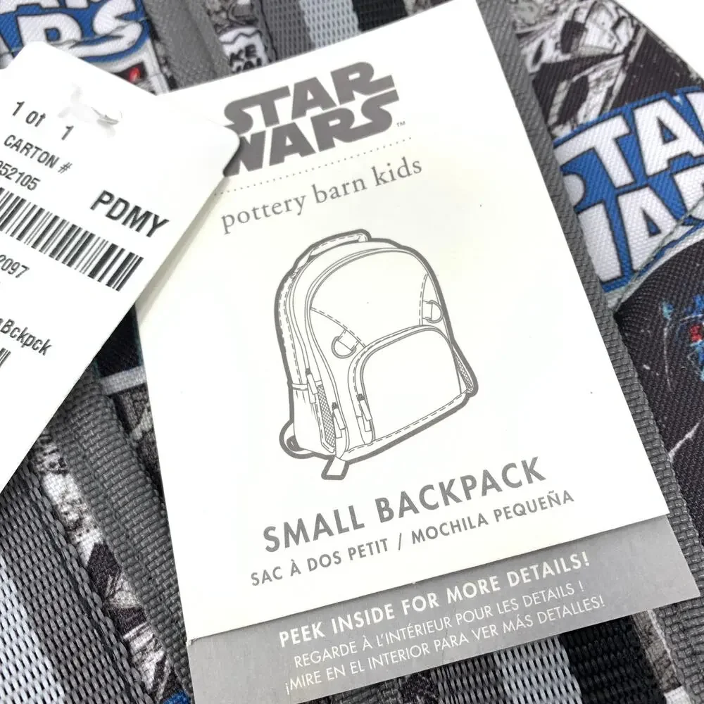 Star Wars Pottery Barn Kids Small Backpack *Embroidered With Name HUNTER